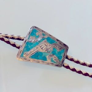 Sterling and Turquoise Bolo Tie